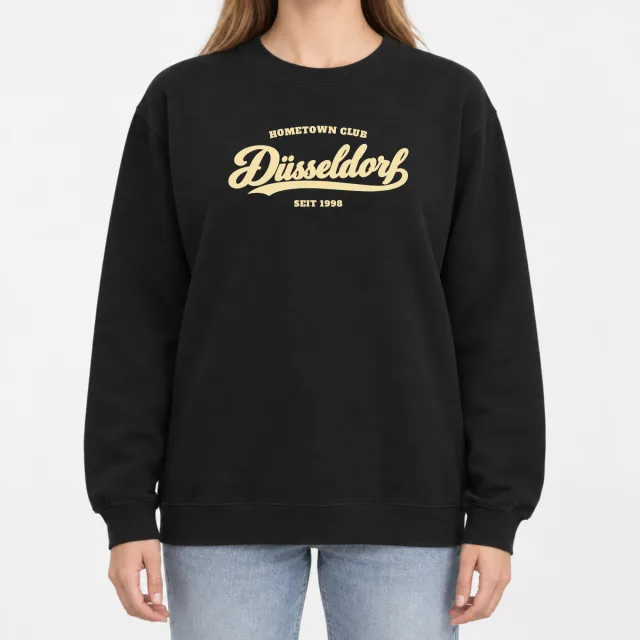 Heavy Blend Crewneck Sweatshirt – Hometown Club Düsseldorf – Black