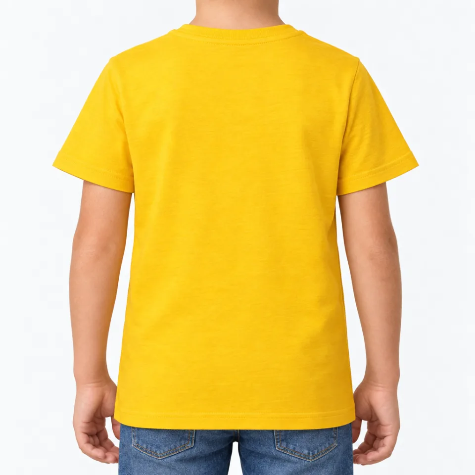 Kids T-Shirt – Kinder – Kinder – Gold – Rückseite