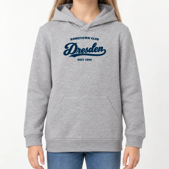 Kids  Hoodie – Hometown Club Dresden – Sport Grey (Heather)