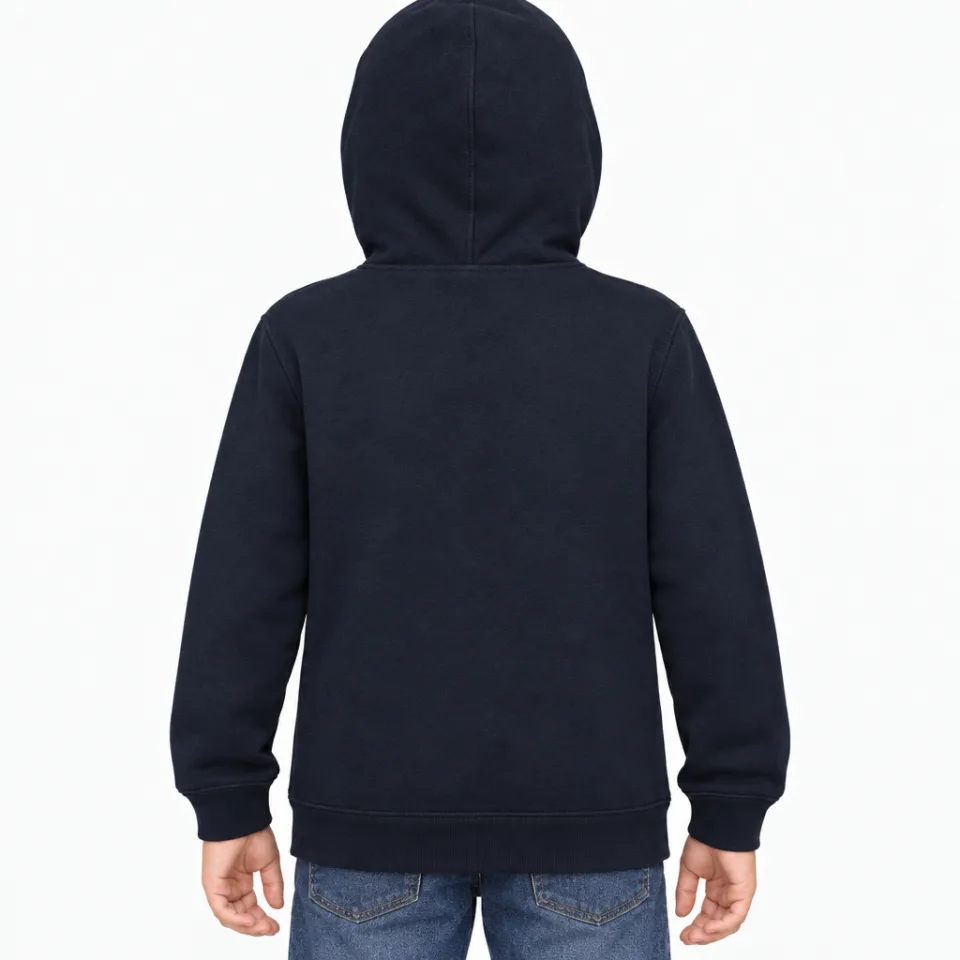 Kids  Hoodie – Kinder – Navy – Rückseite