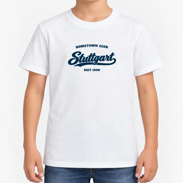 Kids T-Shirt – Kinder – Hometown Club Stuttgart – White