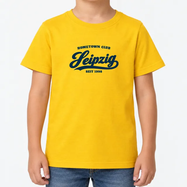 Kids T-Shirt – Kinder – Hometown Club Leipzig – Gold
