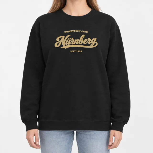 Heavy Blend Crewneck Sweatshirt – Hometown Club Nürnberg – Black