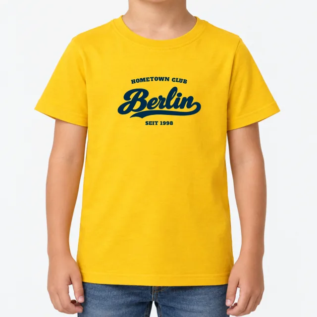 Kids T-Shirt – Kinder – Hometown Club Berlin – Gold