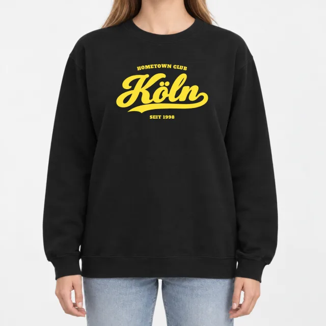 Heavy Blend Crewneck Sweatshirt – Hometown Club Köln – Black