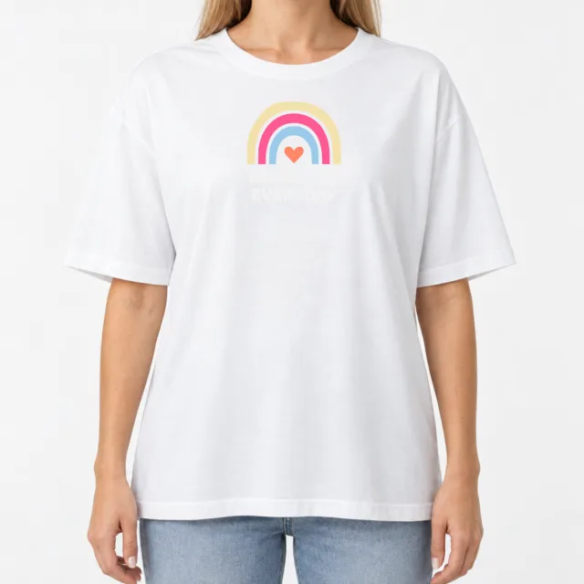Women´s Boxy Oversized T-Shirt – MORE LOVE – Deep Black