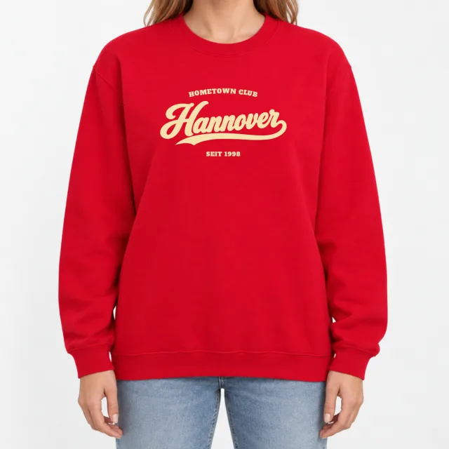 Heavy Blend Crewneck Sweatshirt – Hometown Club Hannover – Red
