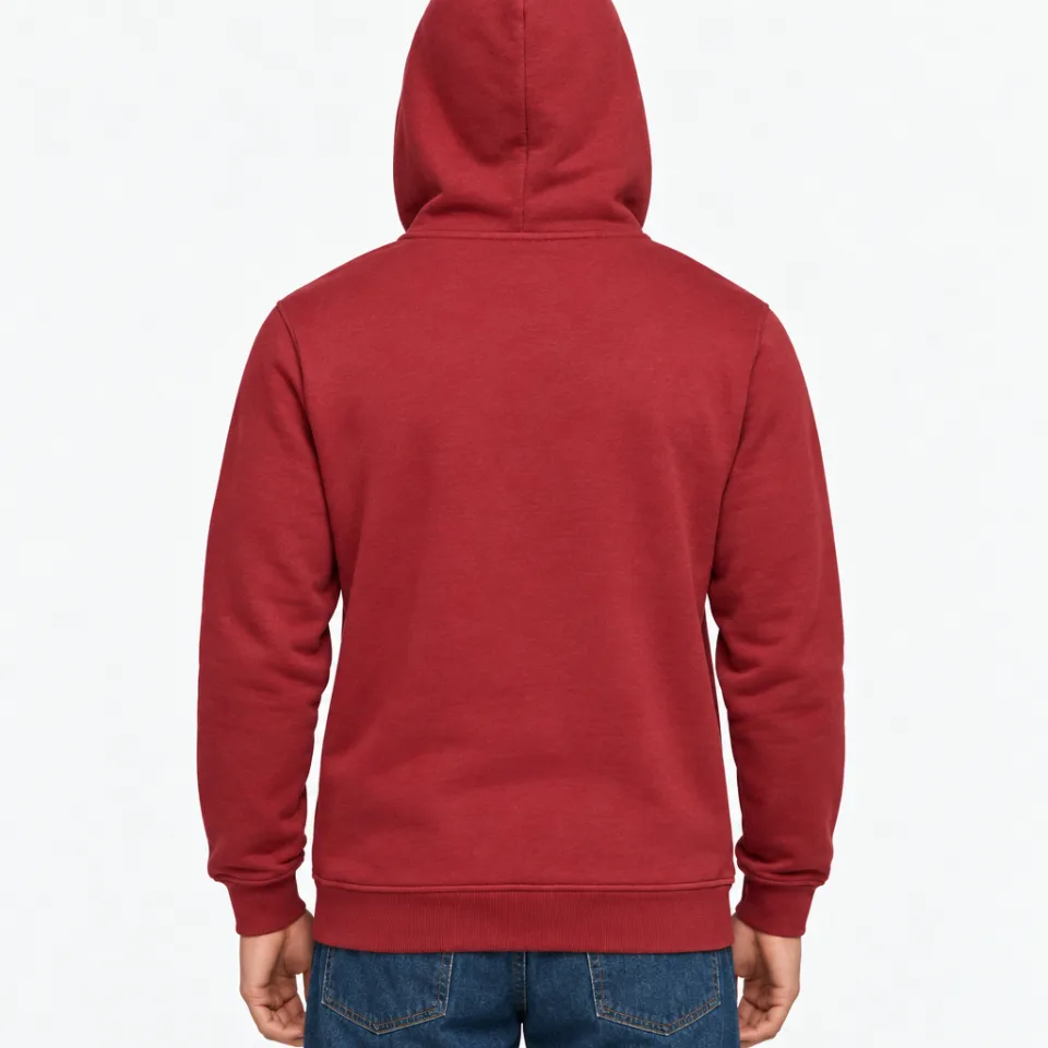 Heavy Hoody – Burgundy – Rückseite