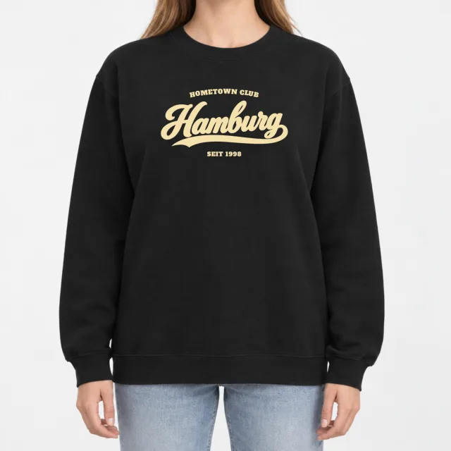 Heavy Blend Crewneck Sweatshirt – Hometown Club Hamburg – Black