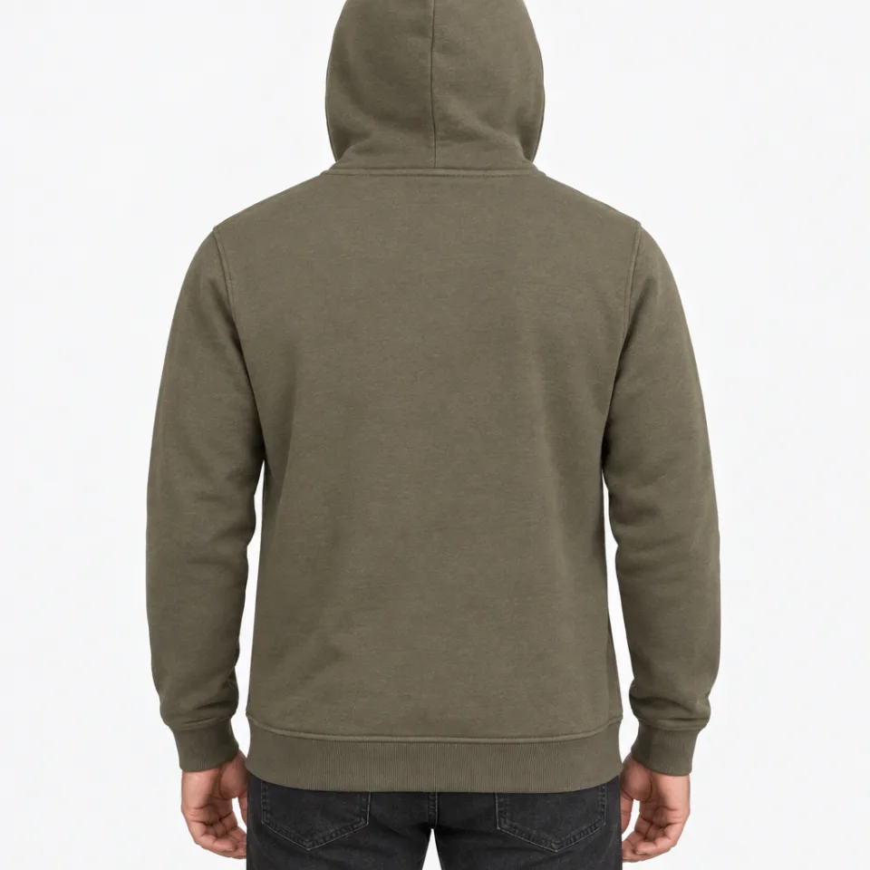 Heavy Hoody – Olive – Rückseite