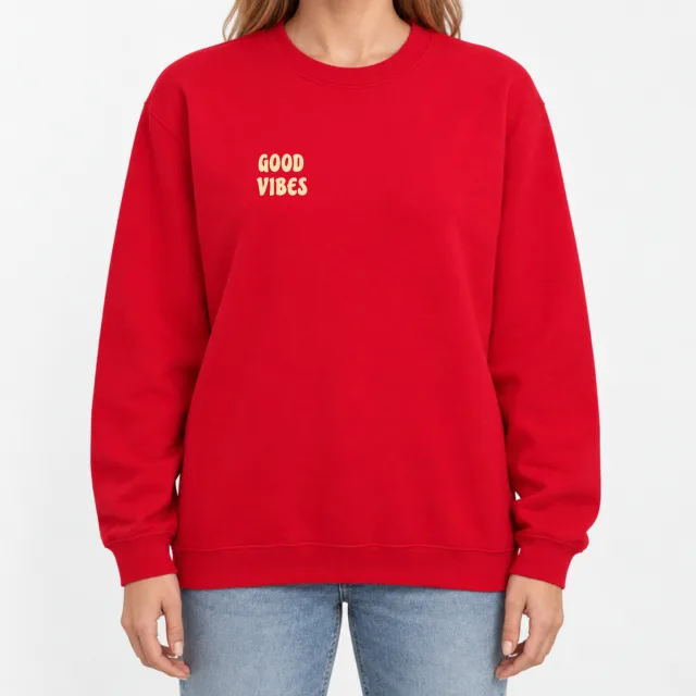 Heavy Blend Crewneck Sweatshirt – Beach Club – Red
