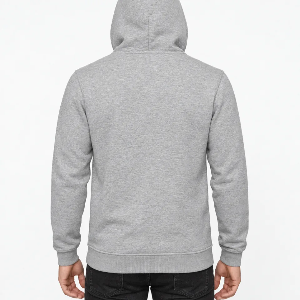 Heavy Hoody – Heather Grey – Rückseite