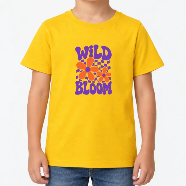 Kids T-Shirt – Kinder – Wild Bloom – Gold