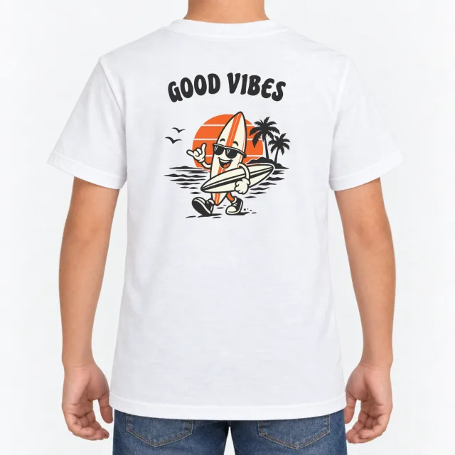 Kids T-Shirt – Kinder – Beach Club – White