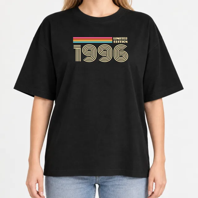 Women´s Boxy Oversized T-Shirt – Birthday – Deep Black