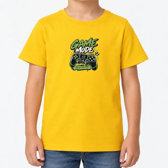 Kids T-Shirt – Kinder – Game Mode – Gold