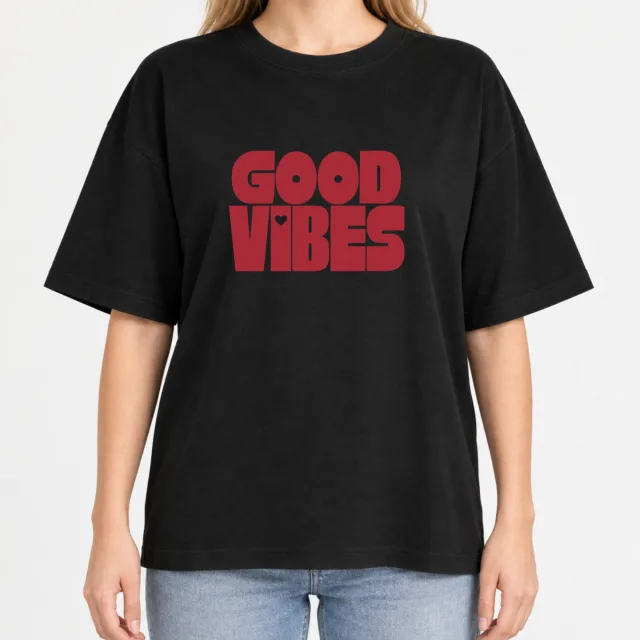 Women´s Boxy Oversized T-Shirt – GOOD VIBES