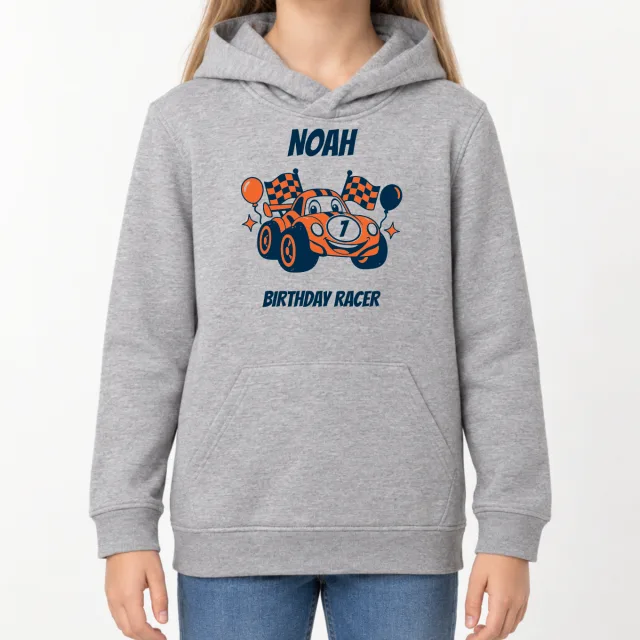 Kids  Hoodie – Birthday Racer – Sport Grey (Heather)