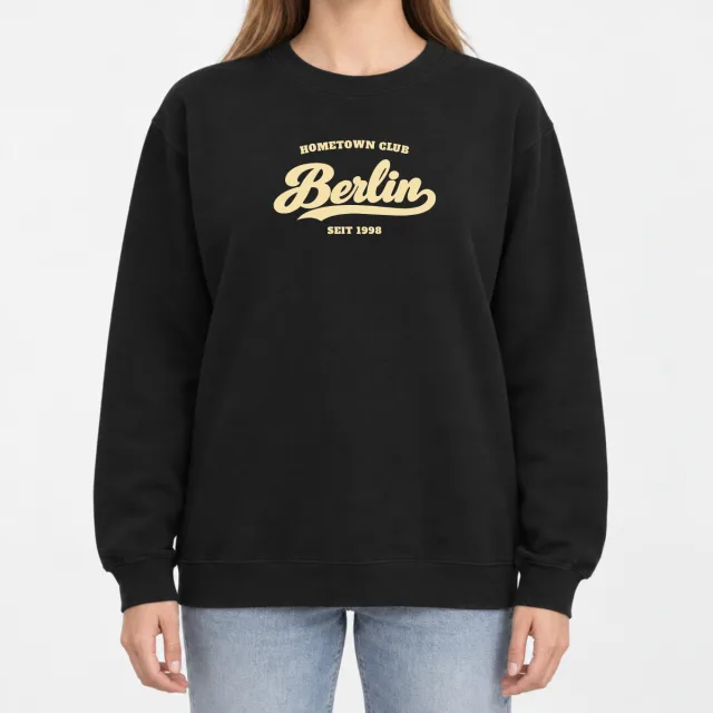 Heavy Blend Crewneck Sweatshirt – Hometown Club Berlin – Black