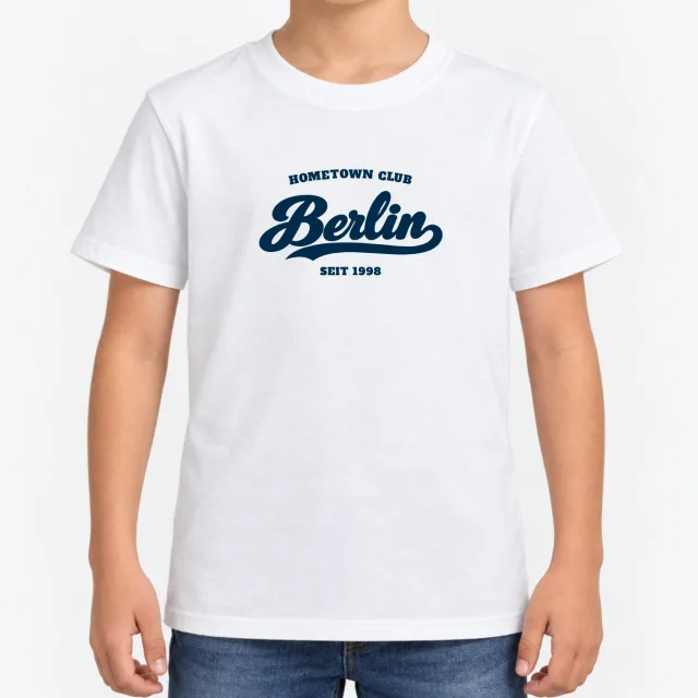 Kids T-Shirt – Kinder – Hometown Club Berlin – White