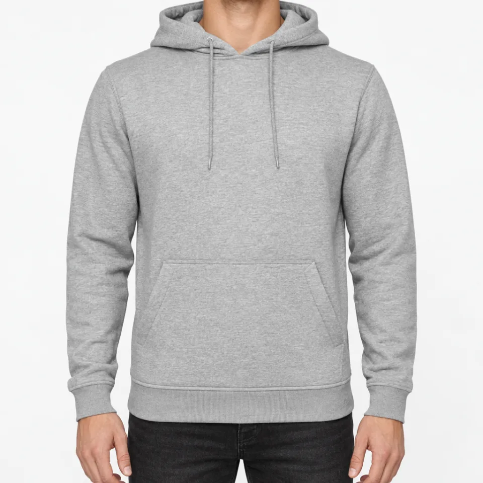 Heavy Hoody – Heather Grey – Vorderseite