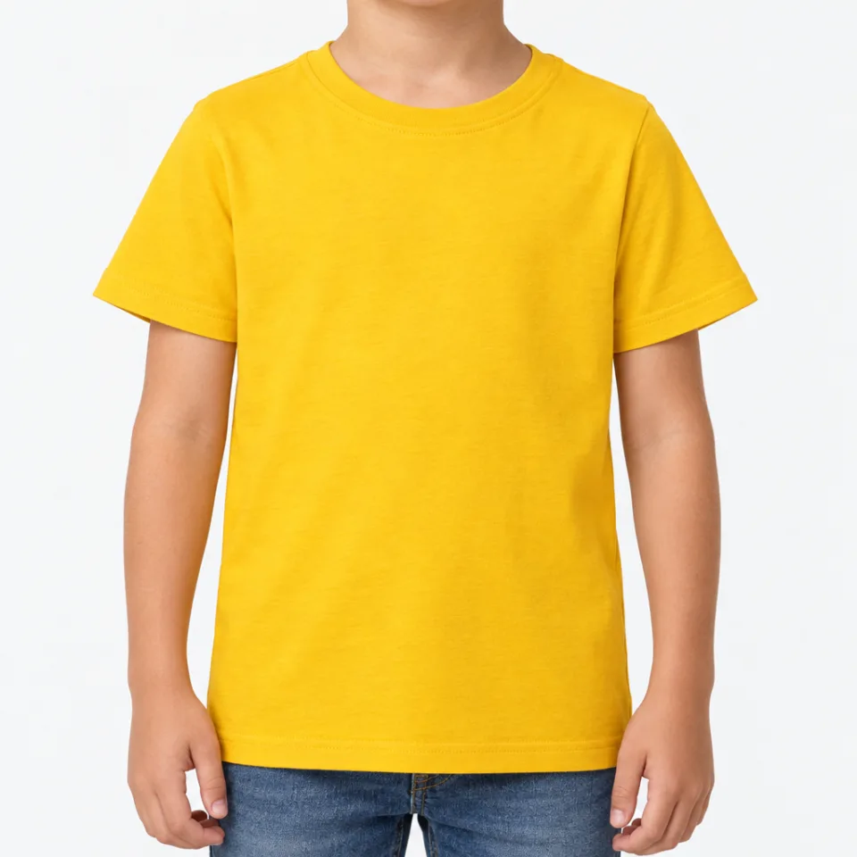 Kids T-Shirt – Kinder – Kinder – Gold – Vorderseite