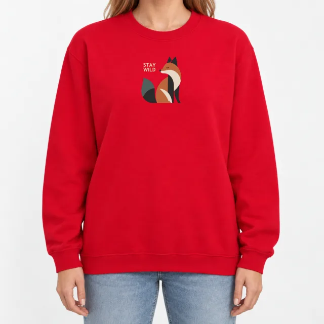 Heavy Blend Crewneck Sweatshirt – Fox – Red