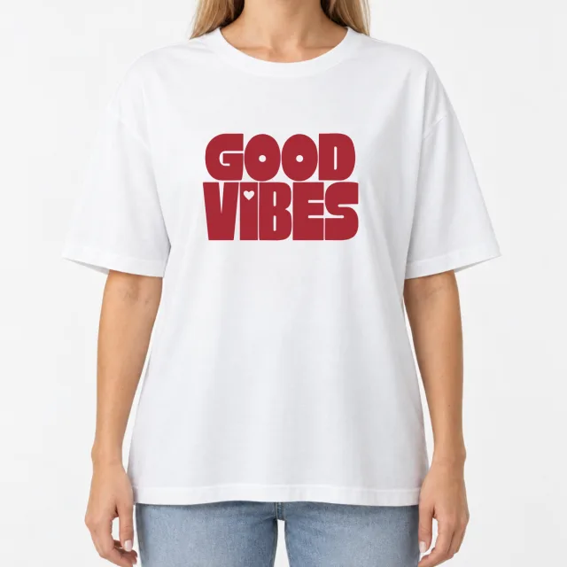 Women´s Boxy Oversized T-Shirt – GOOD VIBES