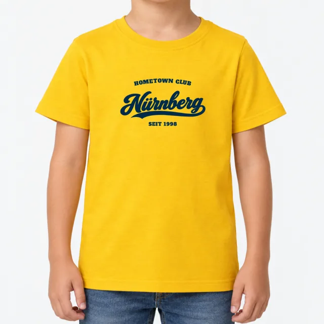 Kids T-Shirt – Kinder – Hometown Club Nürnberg – Gold