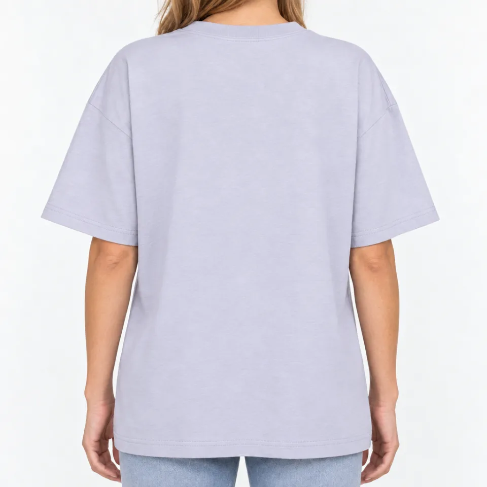 Women´s Boxy Oversized T-Shirt – Lilac – Rückseite