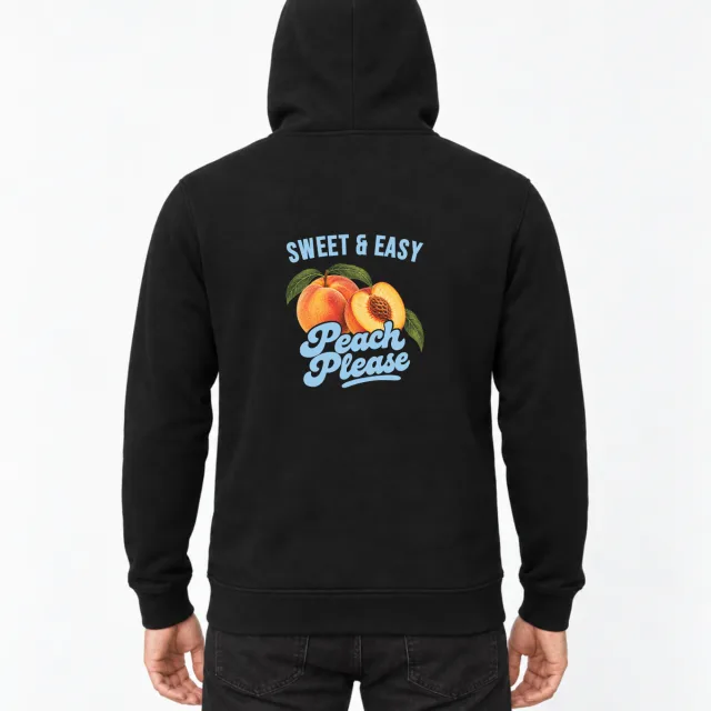 Heavy Hoody – Peach Please – Black