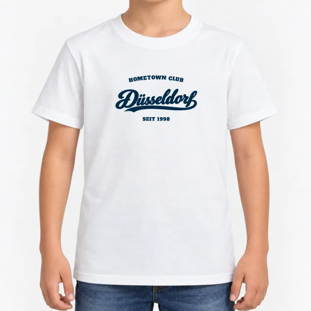 Kids T-Shirt – Kinder – Hometown Club Düsseldorf – White