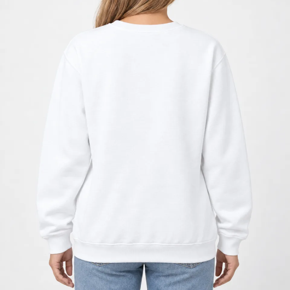 Heavy Blend Crewneck Sweatshirt – White – Rückseite